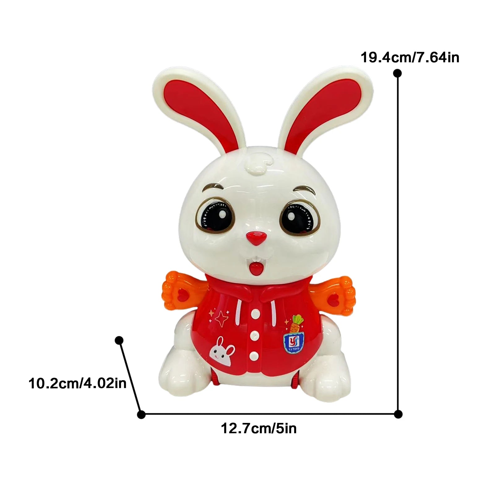 Cute Bunny Electric Toy for Babies 360° Rotation with Colorful Sound And Light Effects Adorable Gift for Baby Development