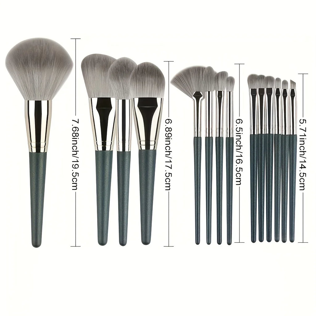 14 Piece Makeup Brush Set Soft Fluffy Eyeshadow Brush Concealer Brush