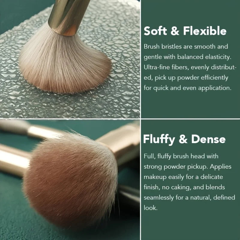 14pcs Soft Makeup Brush Set, Foundation Brush Loose Powder Eyeshadow