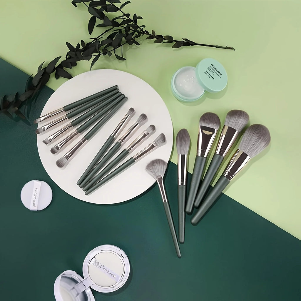 14pcs Soft Makeup Brush Set, Foundation Brush Loose Powder Eyeshadow