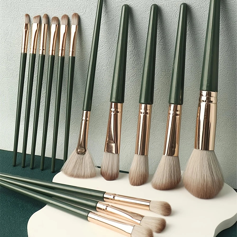 14pcs Soft Makeup Brush Set, Foundation Brush Loose Powder Eyeshadow