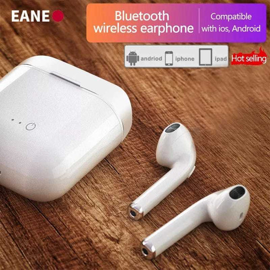 Wireless Earbuds Bluetooth 5.0 i7s Earphones IP65 Waterproof with Charging Case, 24H Music Playback, White